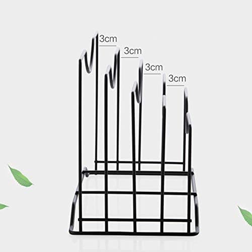 knowledgi Pot Lid Organizer Rack Metal Wire Cookware Organizer Rack Expandable Kitchen Pan and Pot Organizer Rack for Vertical or Horizontal Placement of Skillets, Frying Pans, Lids