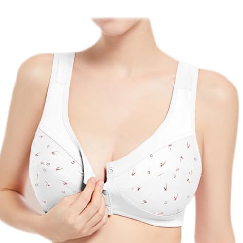 Image of Daisy Bras for Older Women Comfort Soft Breathable Bra Wireless Front Closure Bras