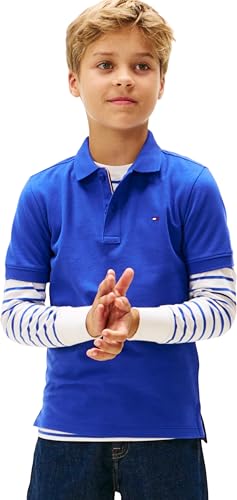 Tommy Hilfiger Polo SS Kb0kb09103 garçon en coton bleu marine