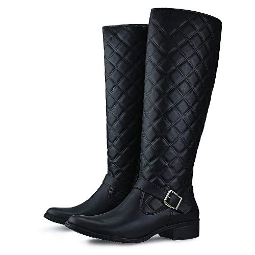 Bota Feminina Montaria Neway Cano Alto Preta