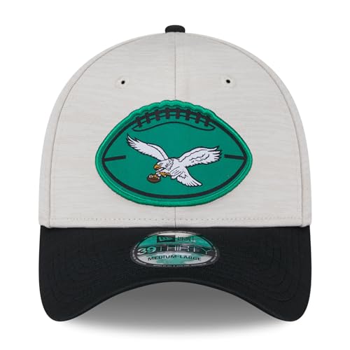 Gorra New Era Stone/Black Philadelphia Eagles 2024 miniatura 2