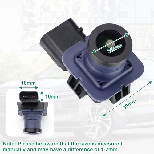 Image of HS7Z-19G490-A Backup Rear Camera Replacement for Ford Fusion /Energi /Hybrid 2017-2020 & Ford Police Responder Hybrid 2019 2020, OE Camera Replaces HS7Z-19G490-F, HS7Z-19G490-D by GreenYi