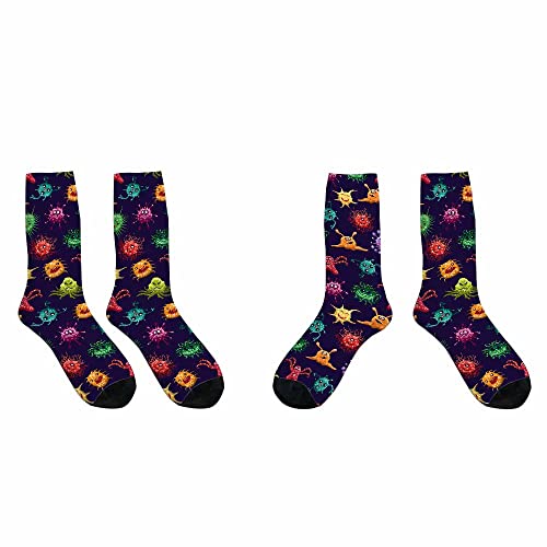 Image of Pehede Socks Mens Fun Dress Socks for Women Funny Novelty Crazy Design Socks