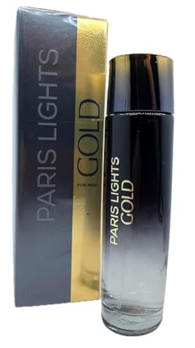 Paris Lights Gold Men's Cologne, Eau de Toilette Spray, 3.4 Fl. Oz.