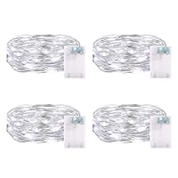 20 Luci A LED A Batteria - Stringa 2 Metri, Impermeabile, 3 Modalità, Bianco Freddo - Foto 6