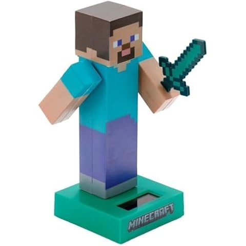 Puckator Steve-Minecraft FF139 Solar Pal, Multi-Colour Cover