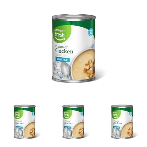 Amazon Condensed Low Fat Cream of Chicken Soup, 10.5oz, 4 cans