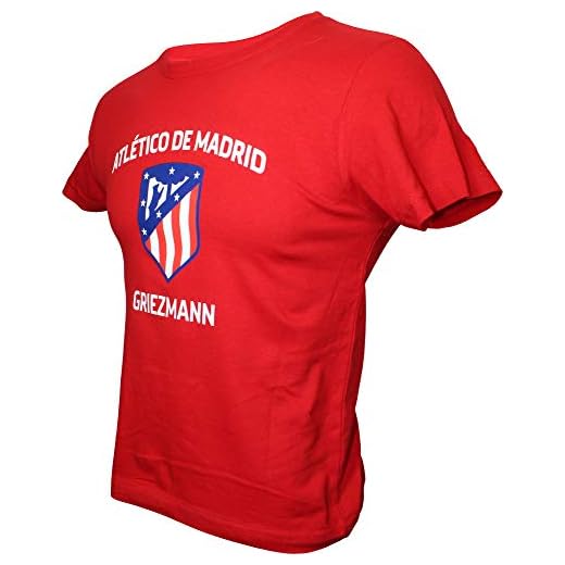 Atletico de Madrid T-shirt pour enfant Team - Rouge - Griezmann - 7, rouge, 10 ans