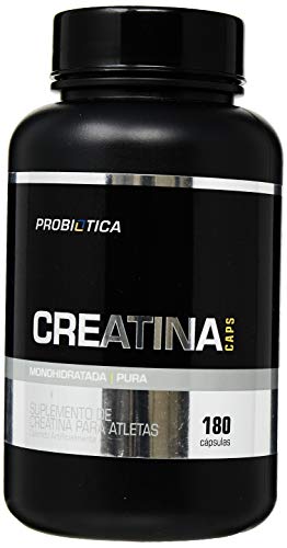Creatina Monohidratada Micronizada Pura, Probiótica, 180 Cápsulas