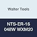 Walter Tools NTS-ER-16 048W WXM20 Carbide NTS Threading Inserts, External Thread, Full Profile, Whitworth (Pack of 10)