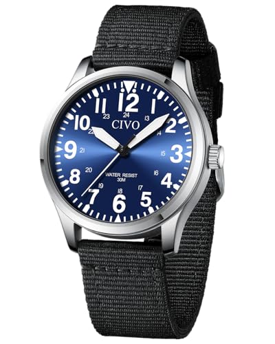 CIVO Military Watch for Men Waterproof: Analog Mens Watches Classic-