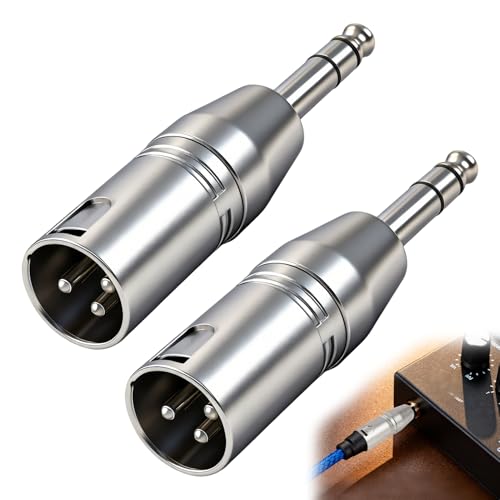 Adaptador 1/4" TRS a XLR macho, Pack 2 miniatura 7