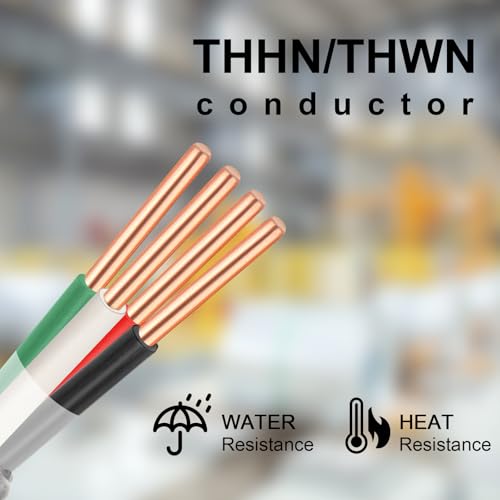 Image of 8 /3 Metal Clad (MC) Cable with Ground 200ft, 8 Gauge Electric Wire with Aluminum Armor, Solid Bare Copper Conductors for Indoor Outdoor Underground Embedded Installation (8 /3, 200 FT)