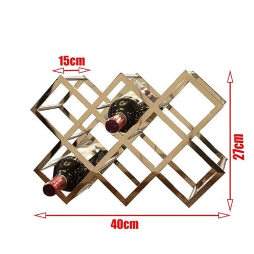 Soporte para vino metalico 8 botellas miniatura 2