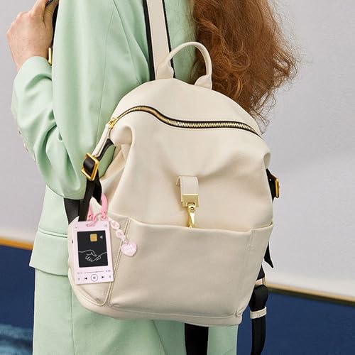 Card Holder，Music Player Theme Card Holder Photocard Holder Card Sleeve Bus Card Holder Card Protector with Pendant Keychain4