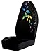 Peacock Bucket Seat Covers (Pair) Black
