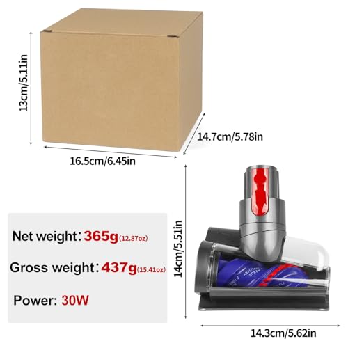 Anti-Tangle Tierhaarbürste für Dyson V8 V10 V11 V15 Gen5 – Staubsauger Zubehör für Matratzen, Polster & Tierhaare, kompatibler Ersatzaufsatz