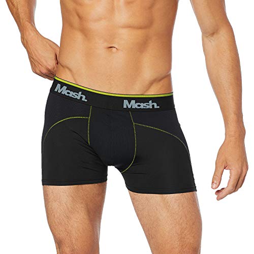 Boxer Microfibra Elástico Bordada, Mash, Masculino, Preto, GG