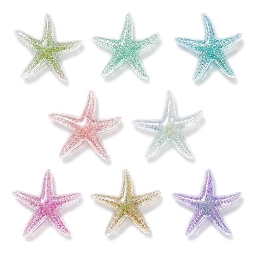 Breloques étoile de mer en acrylique cristallin pour sabots haut de gamme