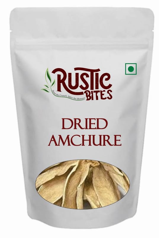 RUSTIC BITES Dried Amchoor Whole | Amchur Dried Mango Slice | Natural Amchur Sabut with No Added Preservatives & No Additives | Aamchur Dry Mango Slice - 100gm-image-13