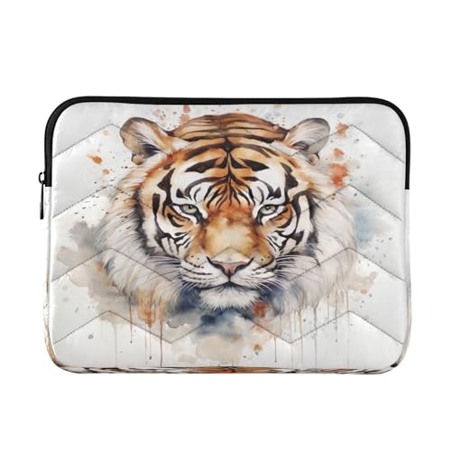 Funda para portátil 13-14 pulgadas con diseño tigre miniatura 1