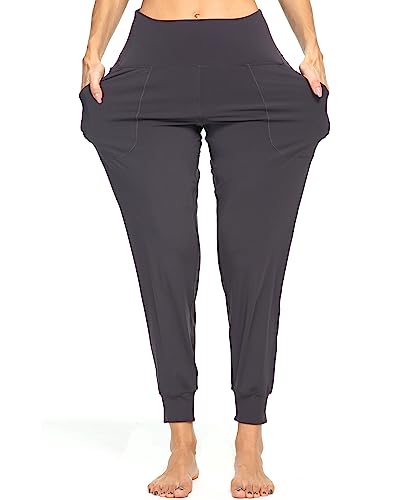 Image of Women's Joggers with Pockets, Hiking Cargo Water Resistant Lightweight Pants for Women Workout Athletic Travel Camping