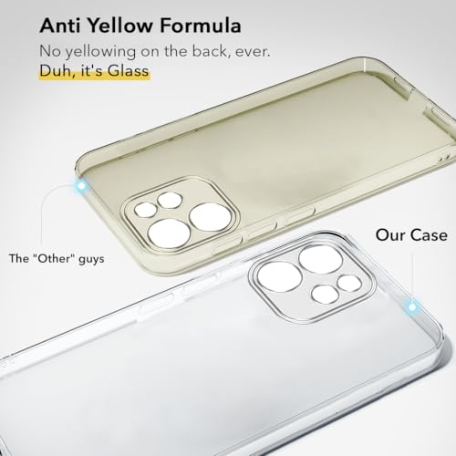 Image of Jkobi Lifetime Anti-Yellow Clear Back Cover Case for Oppo Reno 15c (Sleek Hard Crystal | Shockproof and Camera Protection)