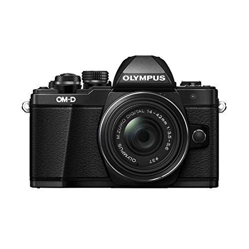 OM SYSTEM OLYMPUS OM-D E-M10 Mark II Mirrorless Camera with 14-42mm II R Lens (Black)
