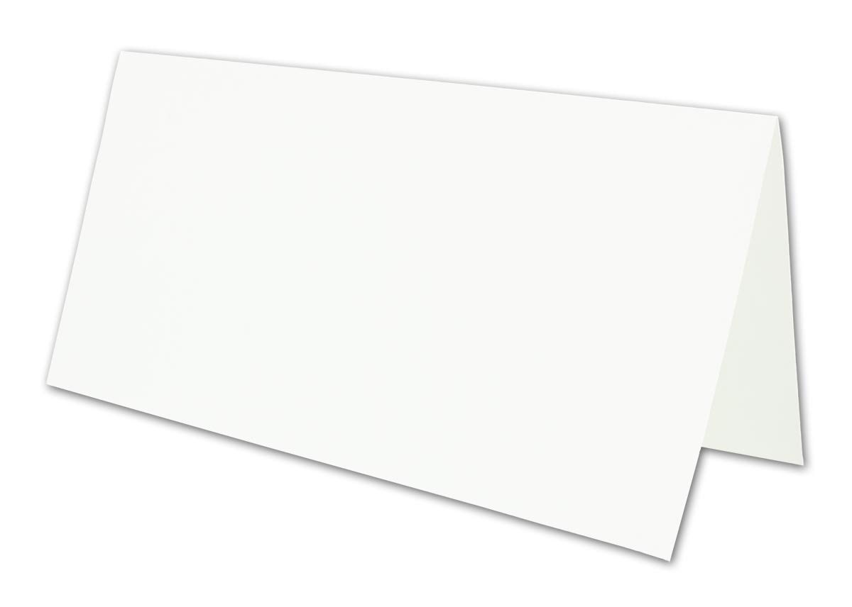 700x Set aus Klappkarten mit Umschlägen & Einlegeblätter - DIN Lang Recycling Einladungskarten in Braun Kraftpapier - Blanko zum Selbstgestalten