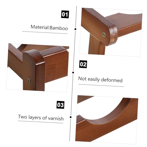 Soporte para botellas de vino de bambú minimalista miniatura 7