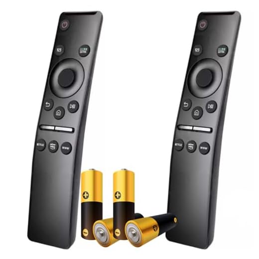 Kit 02 Controle Remoto Smart TV Compatível com SAMSUNG 4k 8k Qled UHD Netflix Prime Globoplay com Pilhas