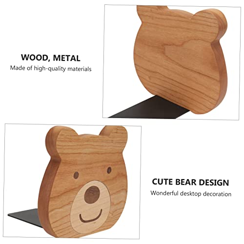 2 supports en bois forme ours mignon pour stylos et bureau de maison - 6