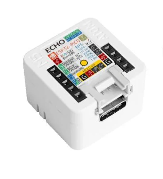 M5Stack Atom Echo – Programmierbarer Mini-Smart-Speaker mit Bluetooth, Mikrofon, Lautsprecher und RGB-LED | Ideal für IoT- und Sprachprojekte