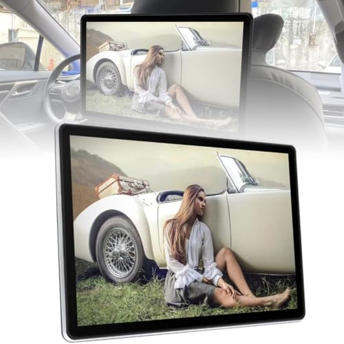 TV para reposacabezas de automóvil Android 12 con WiFi, HDMI y 32GB de almacenamiento