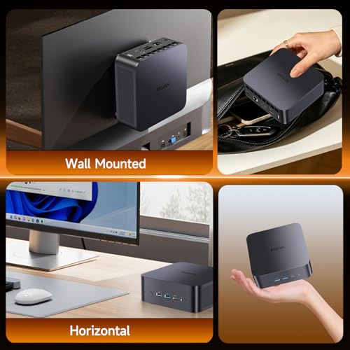 Image of Reatan X7 Gaming Mini PC AMD Ryzen 7 255 (Upgraded 8745HS), 48GB 5600MHz DDR5 2TB Pice 4.0 SSD, OCuLink, Built-in Speakers, USB4 /HDMI 2.1 /DP 8K, Wi-Fi7,2.5G LAN, Mini Desktop Computer, Radeon 780M