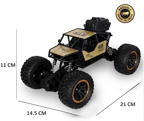 Image of Remote Control Rock Crawler Mist Smoke Spray Function, High Speed 1:18 RC Car Toys for Boys 2WD Off Road Vehicle Toy Cars for Kids Monster Truck Rock Climbing Car Toy (Fog Rock Crawler Gold)