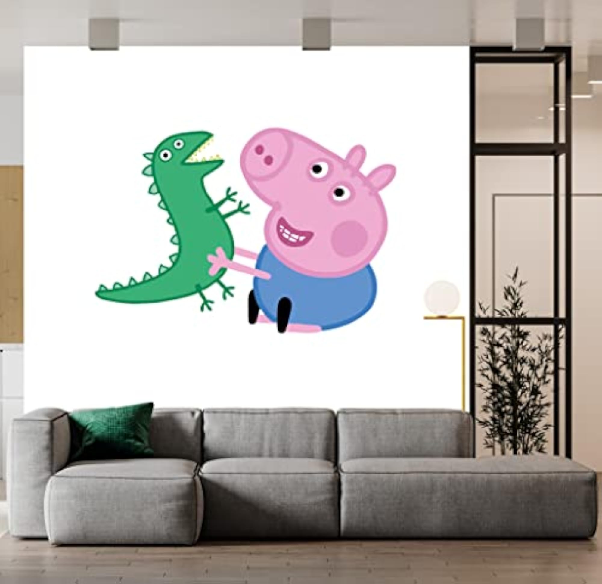 Peppa Pig Cartoon Self Adhesive Decorative Wall Sticker
