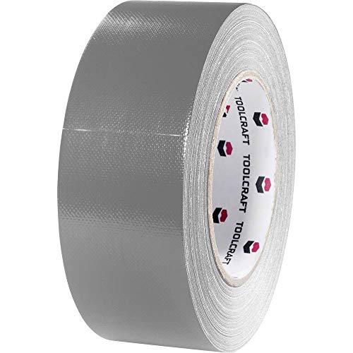 Toolcraft 54B48L20AC 54B48L20AC Fabric Tape Gaffer Grey (L x W) 20 m x 48 mm Pack of 1