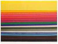 GLOREX 6 8616 003 - Verzierwachsplatten farbig sortiert, ca. 200 x 40 mm, 20 Stück, Grundfarben 20er