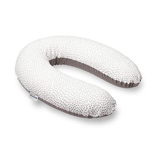 Babymoov Coussin de Maternité/Allaitement Doomoo Buddy Risotto Taupe Certifié Oeko-Tex