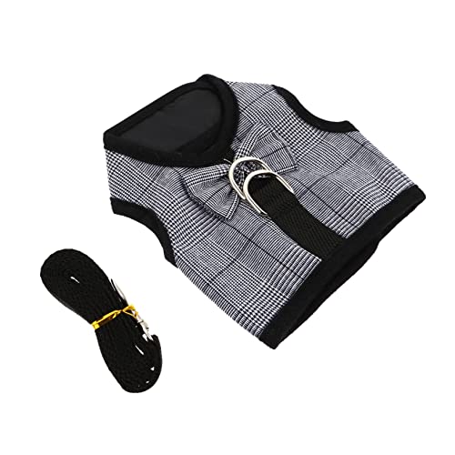 ibasenice 1Set Bunny Stripe Harness and Leash for Rabbit Creative Suit Design Lightweight and Breathable Material for Daily Walks and Holiday Parties