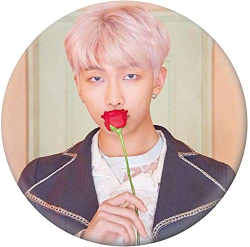 Preisvergleich Produktbild Fingertoys Kpop BTS Brosche, Süße Bangtan Boys Rund Abzeichen Knöpfe Anstecknadeln für Kleidung Hut Rucksack Dekoration a. R.M.Y Fans Geschenk - C-09
