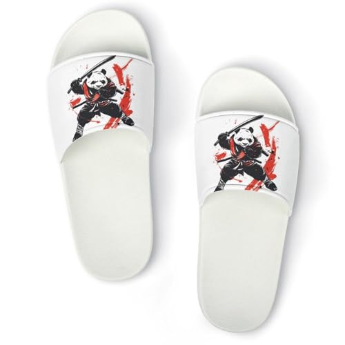 Kung Fu Panda Funny House Sandals Non Slip Shower Slippers Quick Drying Bathroom Shoes for Women Men