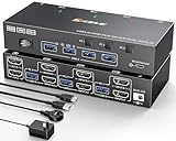 Différent des autres commutateurs KVM à 2 écrans : commutateur KVM à double moniteur MLEEDA lorsque vous passez à un autre ordinateur, lorsque vous passez à un autre ordinateur. Lot de 2 Lot de 2 C'est certainement la fonctionnalité la plus utile pour les utilisateurs qui utilisent 2 moniteurs.