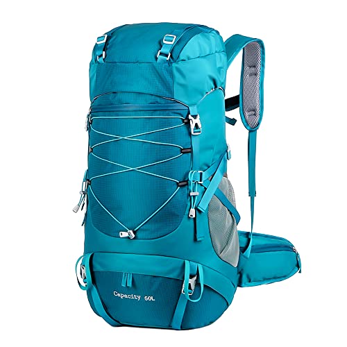 West Tune 50L Lightweight Hiking Backpack With Rain Cover,Camping Backpack For Climbing Camping Touring,Waterproof Hiking Daypack For Women And Men,Packable Backpack #TOP21