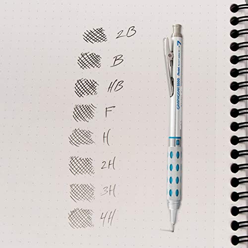 Pentel Super Hi-Polymer Lead Refills Value Pack, (0.5mm and 0.7mm), Fine/Medium Line, HB, Pack of 6, 180 Pieces of Lead (C257BPHB6)