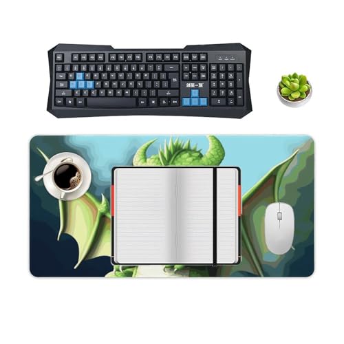 Dragon Cute Desk Pad Large Protector de Escritorio Blanco miniatura 4