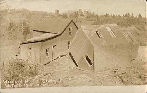 Woodard Houses, Stowe St. Waterbury, Vermont VT Original Antique Postcard