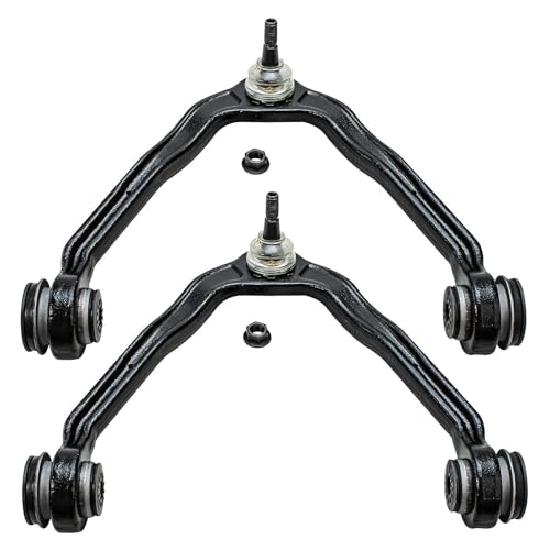 Image of Detroit Axle - 10pc Front End Suspension Kit for Chevrolet GMC Express Savana 1500, 2 Upper Control Arms with Ball Joints 4 Inner Outer Tie Rod Ends 2 Lower Ball Joints 2 Boots Replacement