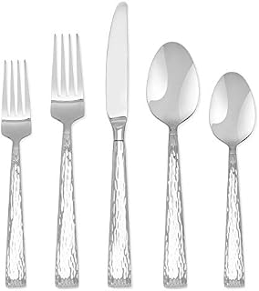 Hampton Signature – Brocade Hammered – 20 Piece Flatware Set, Service for 4